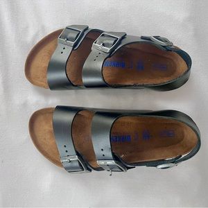 BIRKENSTOCK Milano Real Leather Soft footbed | Amalfi Black | Size 9.5